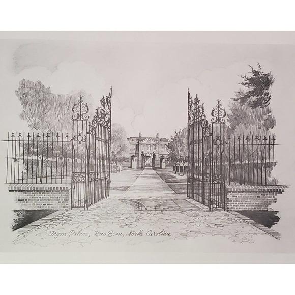 New Bern, NC four prints- Tyron Palace, Jones, Stevenson, & Stanley Houses ML - Picture 4 of 7